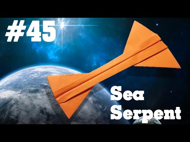 How to make a paper airplane that Flies - Simple Origami paper planes for Kids #45| Sea Serpent