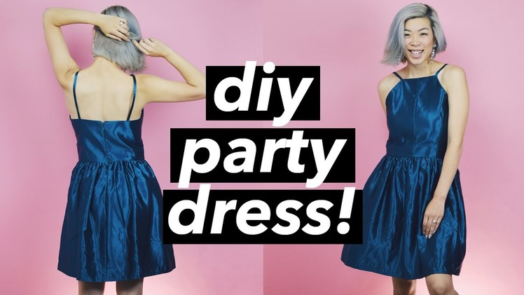 How to Make a Party Dress (halter dress style)