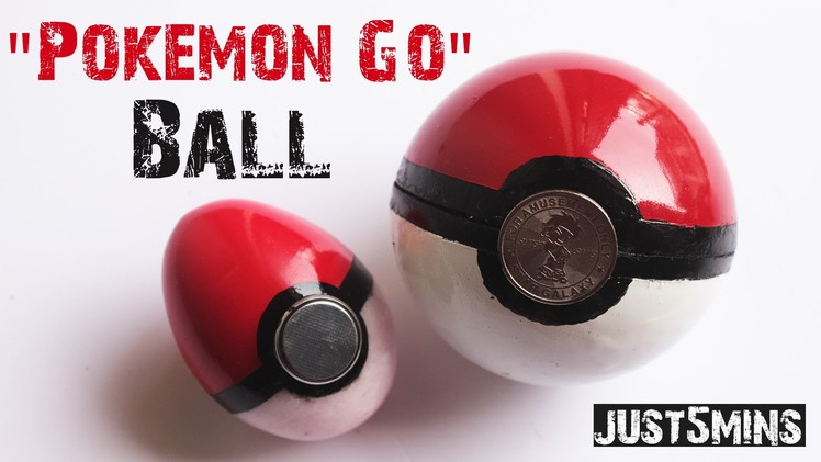 How to make a "POKEMON GO" Ball || Easy to Make || Just 5 mins