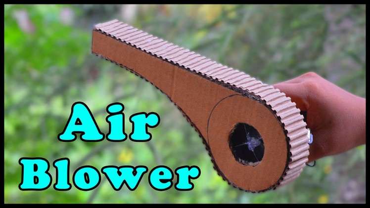 How to Make a Powerful Air Blower at home - EASY to make and Portable