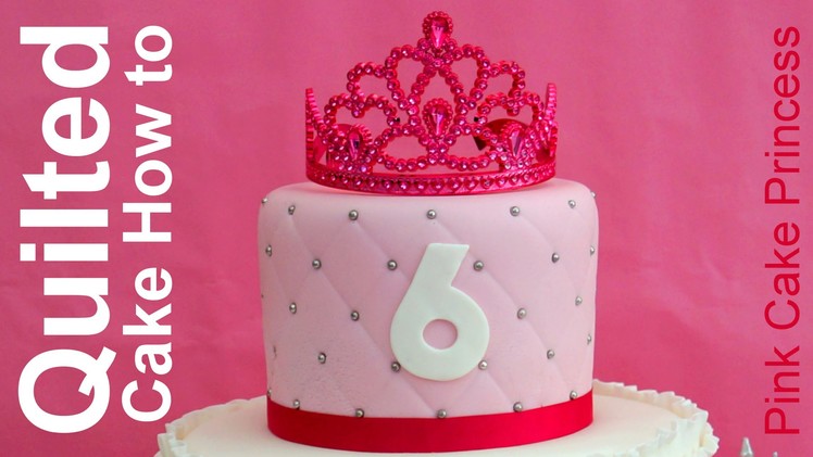 How to Make a Quilted Cake with a Ruler by Pink Cake Princess