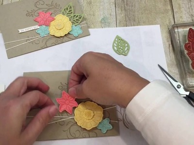 How to make a simple Falling Flowers Card