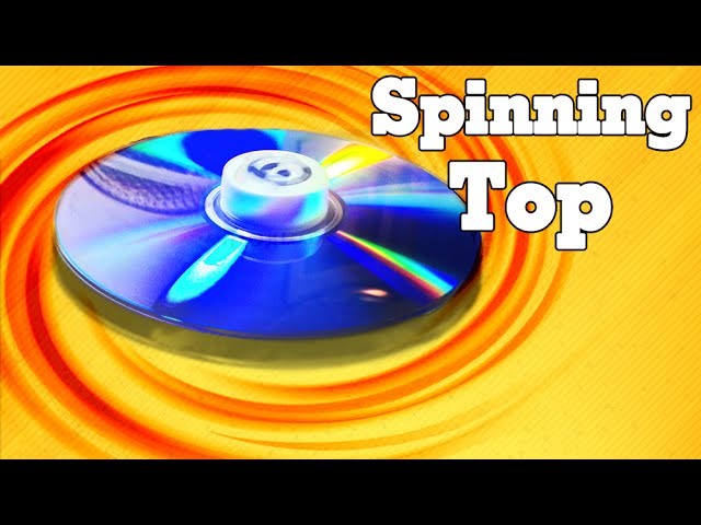 How to make a Spinning Tops over 01 minute by old CD - Simple and Easy