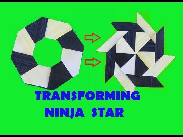 HOW TO make a Transforming Ninja Star - Origami