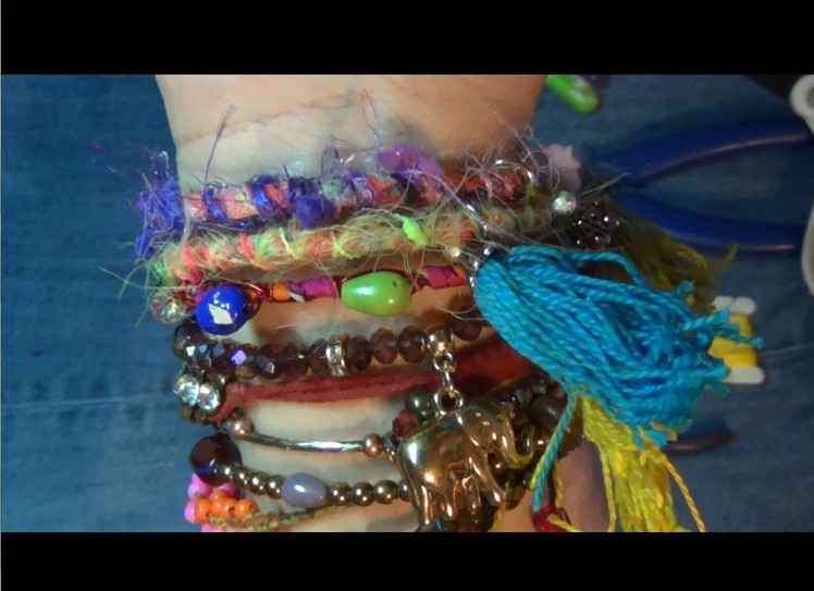 How to make and alter a bracelet boho style
