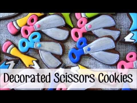How to Make Decorated Scissors Cookies