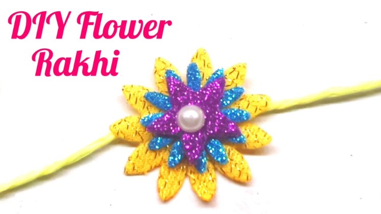 How to make Flower Rakhi for Raksha Bandhan. DIY Rakhi at home. Indian Rakhi Design. Rakhi Specia