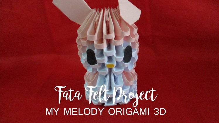 How to Make My Melody Origami 3D -fatafeltproject