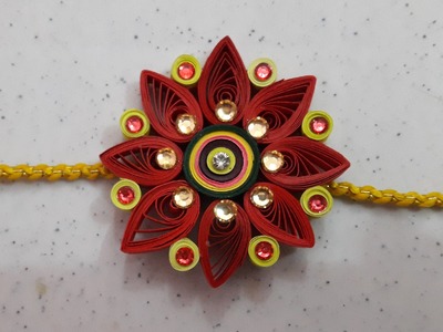 How To Make Quilling Rakhi At Home