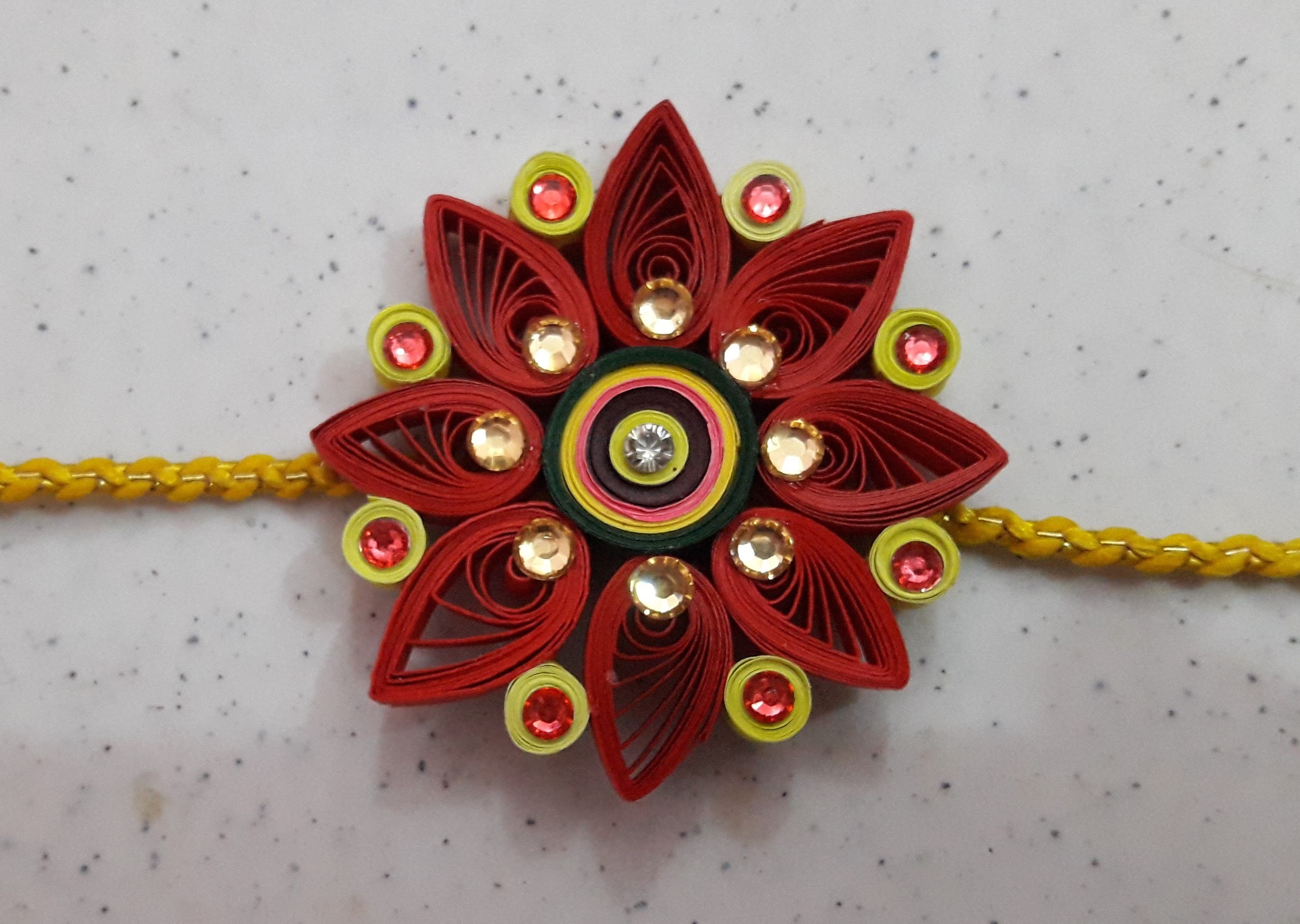 how-to-make-quilling-rakhi-at-home