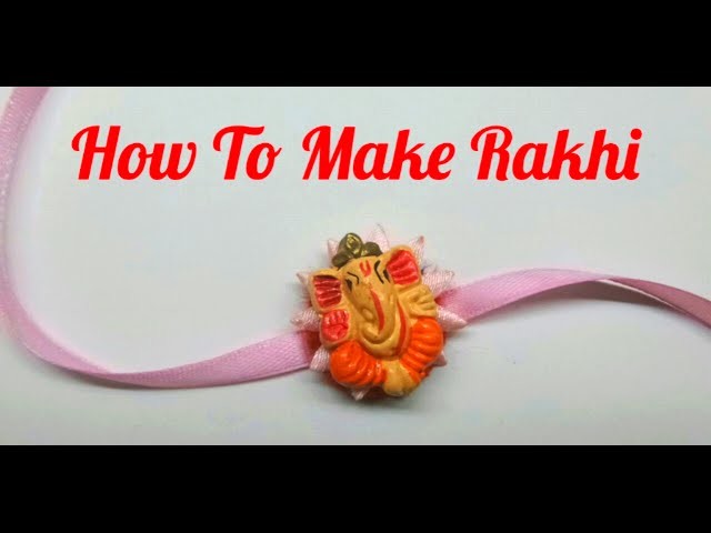 How to make Rakhi at home.DIY Rakhi making. Simple and easy Rakhi making. Indian Rakhi Designs.