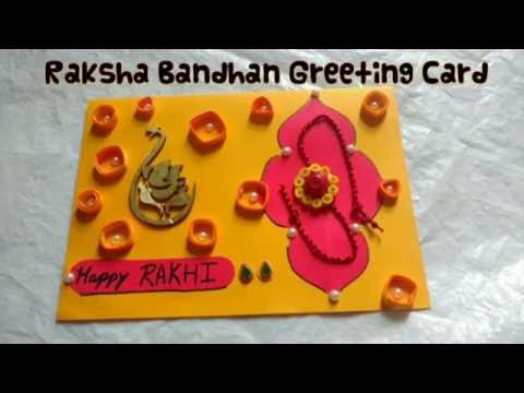How To Make Raksha Bandhan Greeting Card | Rakhi Card Making | Craftlas