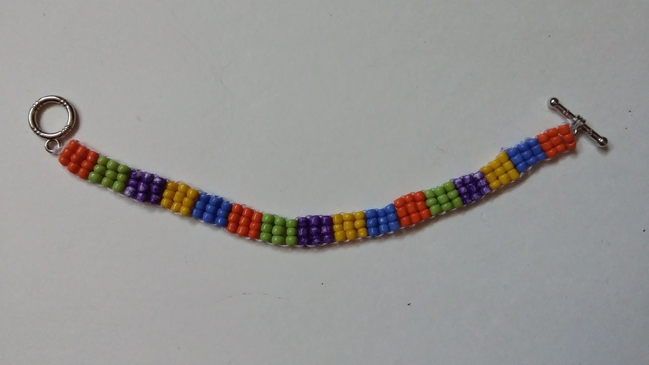 How to make seed beads bracelet in less than 1 hour. Jewelry making for