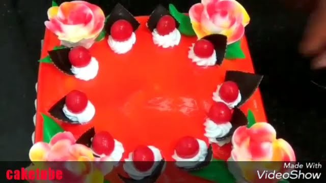 How to make square cake | simple frosting recipe | colourful cakes | design a cake