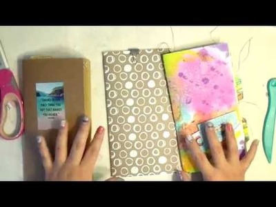 How to make travelers notebook inserts with a junk journal feel.