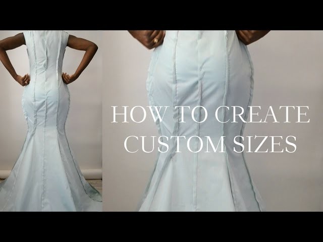 How To Make Your Drape Pattern Fit Your Size.Custom Sizes