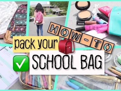 How-To: Pack Your School Bag 2016 | Back To School 2016