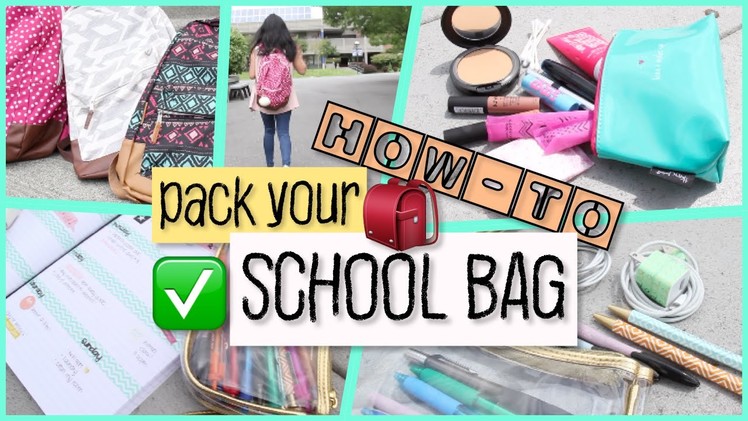 How-To: Pack Your School Bag 2016 | Back To School 2016