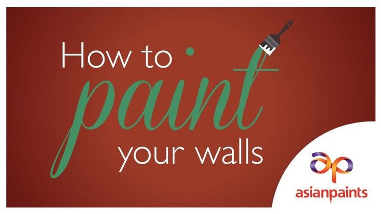 How to paint your walls