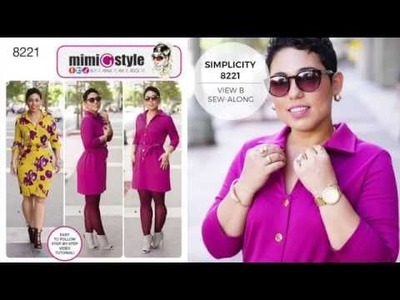 How to Sew a Shirt Dress with Mimi G Simplicity Pattern 8221
