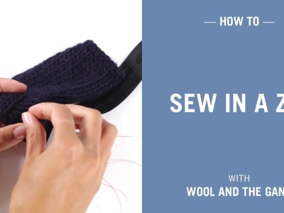 How to sew in a zip