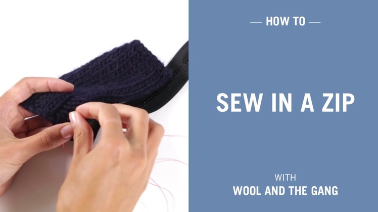 How to sew in a zip