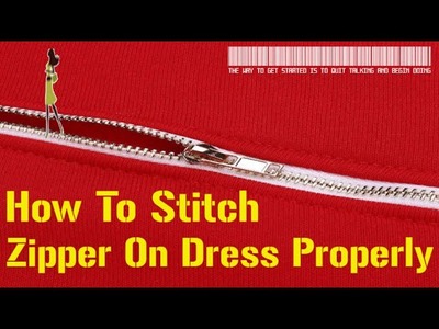 How To Stitch Zipper On Any Dress In Hindi