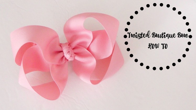 HOW TO: TBB.Twisted Boutique Bow (Another method for making this hairbow)