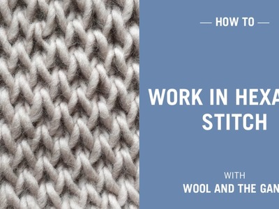 How to work in hexagon stitch