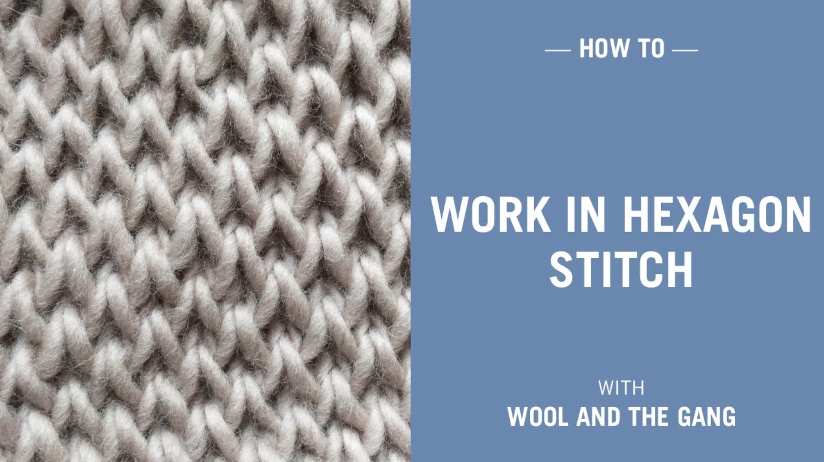 How to work in hexagon stitch