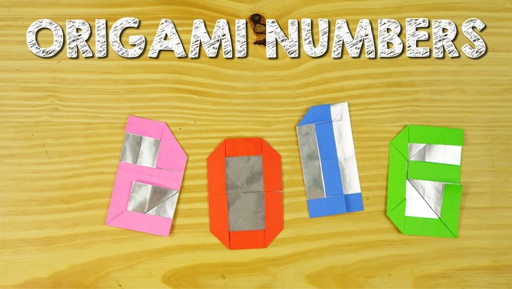 Origami - How to fold numbers from 0 to 9
