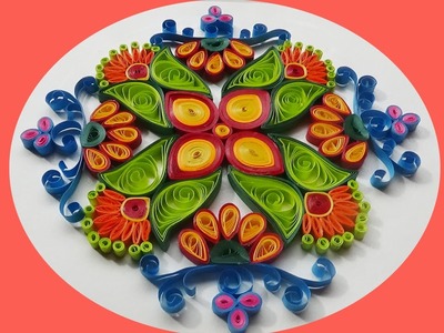 Paper Quilling |  How to make Beautiful rangoli Designs at home?