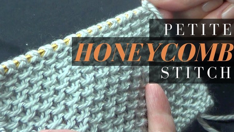 Petite Honeycomb Stitch - Knitting Stitch