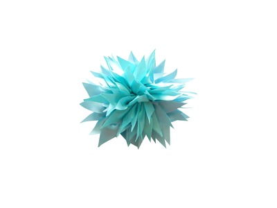 Quick Clip - How to Make a Spikey Tipped Gathered Ribbon Flower - TheRibbonRetreat.com