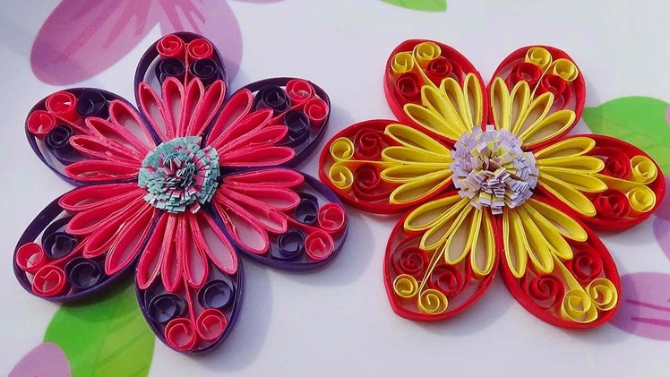 Quilling Made Easy # How to make Beautiful flower using - Paper Art Quilling
