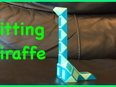 Rubik's Twist or Smiggle Snake Puzzle Tutorial: How to Make a Sitting Giraffe Shape Step by Step