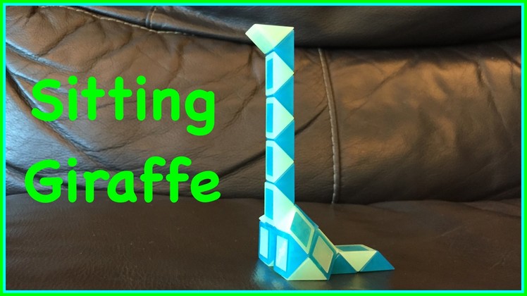 Rubik's Twist or Smiggle Snake Puzzle Tutorial: How to Make a Sitting Giraffe Shape Step by Step