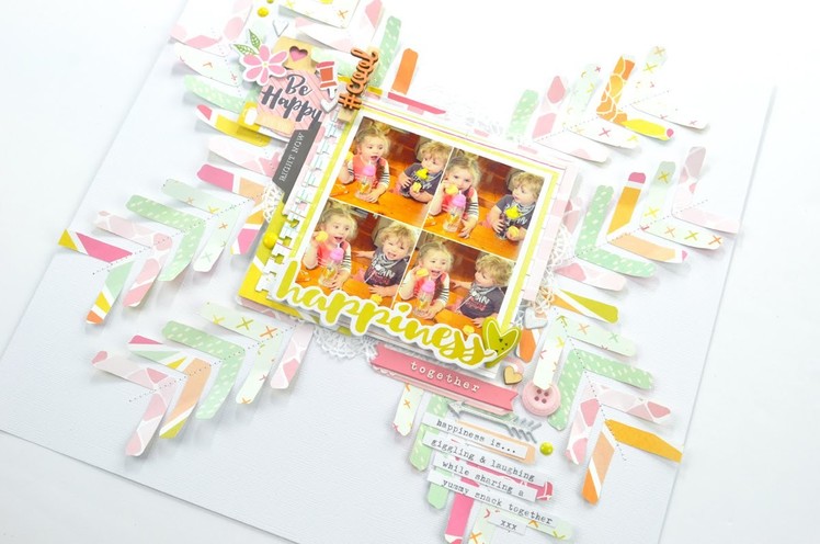 Scrapbook Process Video - Happiness Together; Hip Kit Club