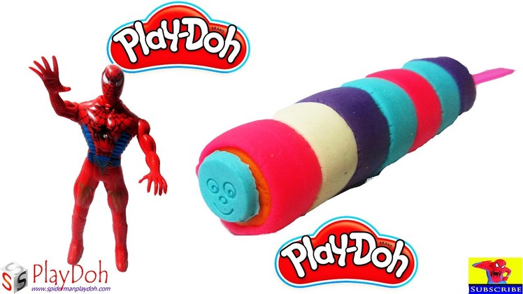Spiderman Play Doh| How To Make Play Doh Ice Cream Rainbow With Molding Clay Toys Creative