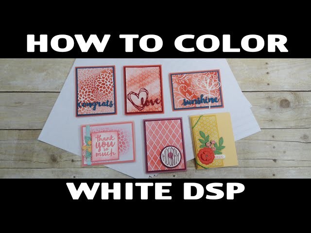 Stamping Jill - How To Color Designer Series Specialty Paper