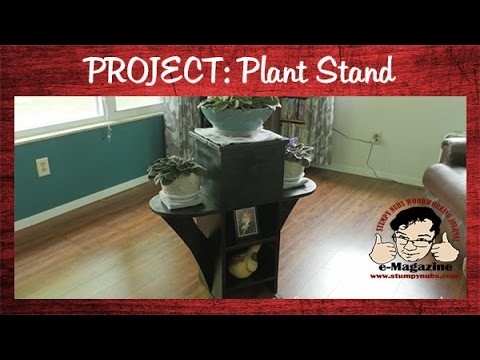 Building a plant stand for Mrs. Mustache- DIY Woodworking Project.