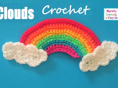 Clouds Appliqué in crochet Free Pattern by Maricita Colours in English