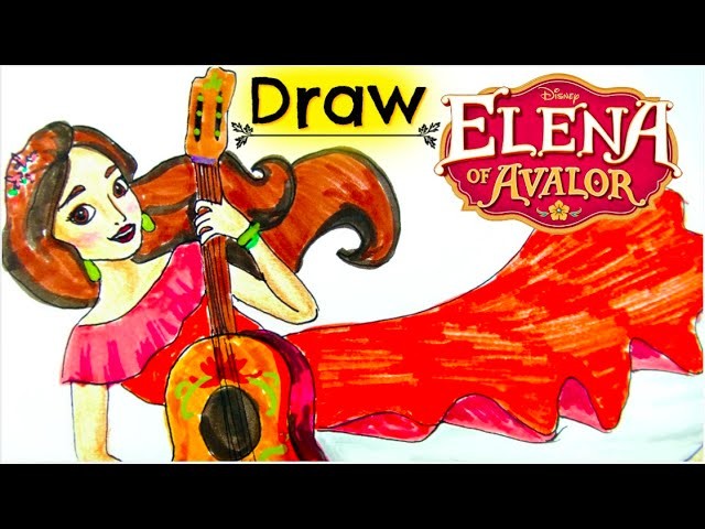 Disney ELENA OF AVALOR Learn How to Draw a NEW PRINCESS