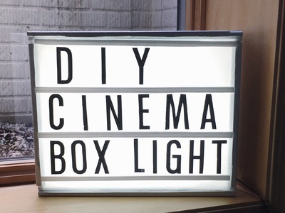 DIY CINEMA LIGHT BOX
