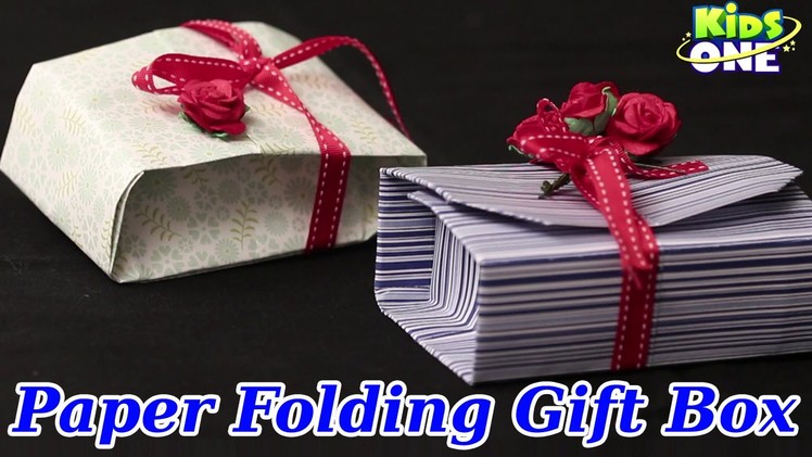 DIY Crafts | Paper Folding Gift Box | Easy Crafts for Kids | #OrigamiCrafts