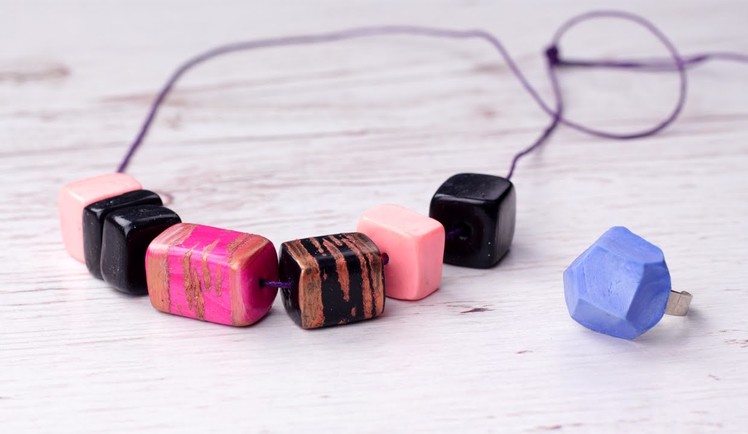 DIY Geometric Polymer Clay Jewelry