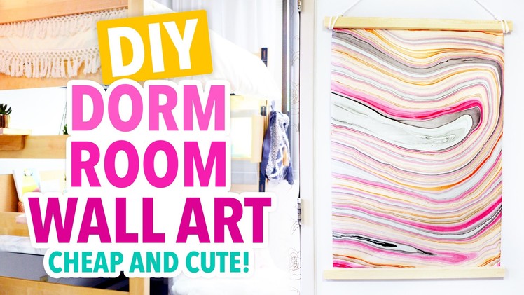 DIY Inexpensive Dorm Room Wall Art - #DormRoomTakeover - HGTV Handmade