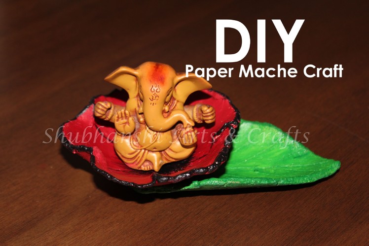 DIY : Paper Mache Leaf & Bowl | Easy Paper Mache Craft | Crafts tutorials