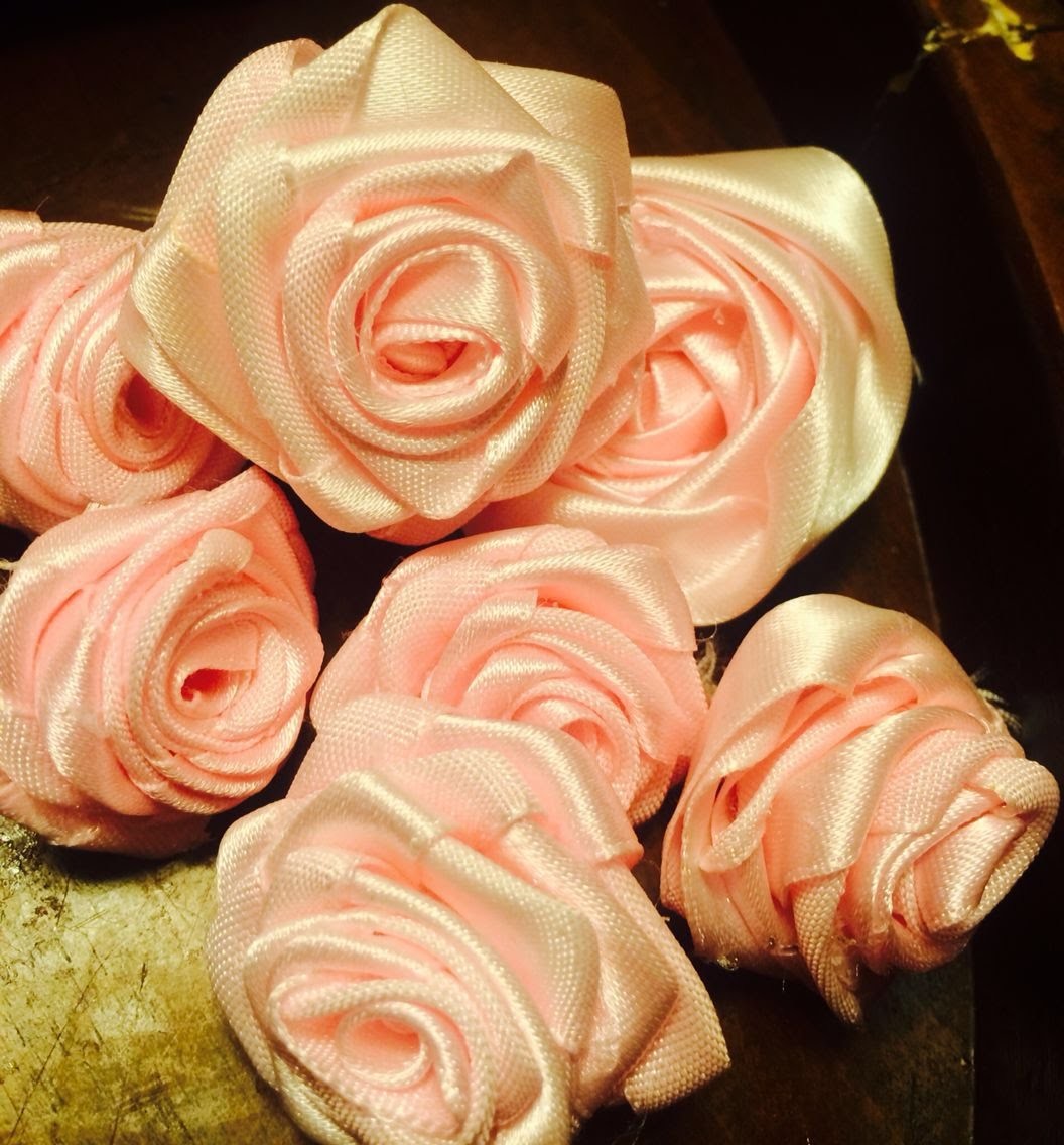 Diy Ribbon Rolled Rosefabric Satin Ribbon Flowerhow To Make Ribbon Rose By Sheetami 2326