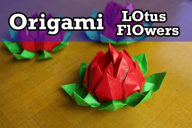 Easy origami How to make lotus flower